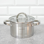 Набор кастрюль 3 предмета (1,9л, 2,7л, 3,6л) нерж, индукция, НМ 5908