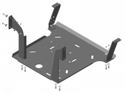 Защита Радиатора, Двигателя. 6 мм, Сталь. для MAN TGL 2011-н.в. MOTODOR.24819