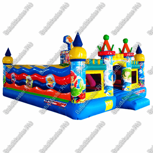 Коммерческий надувной батут "Приключения на море" 6*5*2,8 м