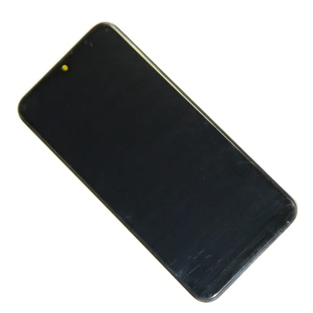 Дисплей для Samsung Galaxy A01/M01 (A015F/M015F) с тачскрином и рамкой Черный (Узкий коннектор) - OR