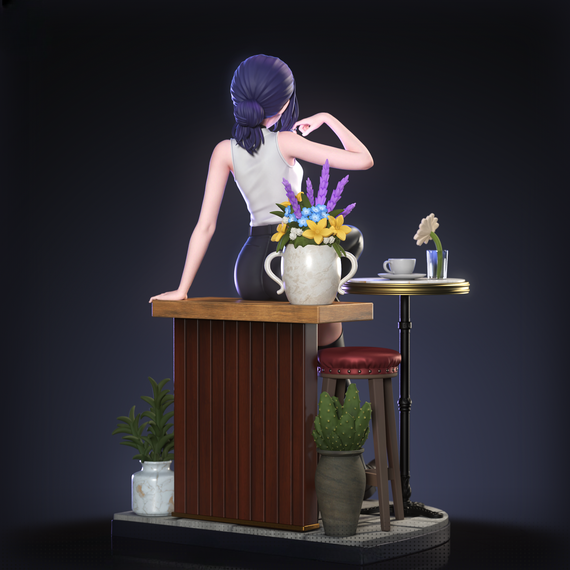 Reze coffe break - Chainsaw Man