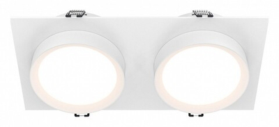 Встраиваемый светильник Maytoni Hoop DL086-02-GX53-SQ-W