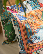 Комплект постельного белья двуспальный Shirin Cover Hermodr 8 предметов 130220303 Иран