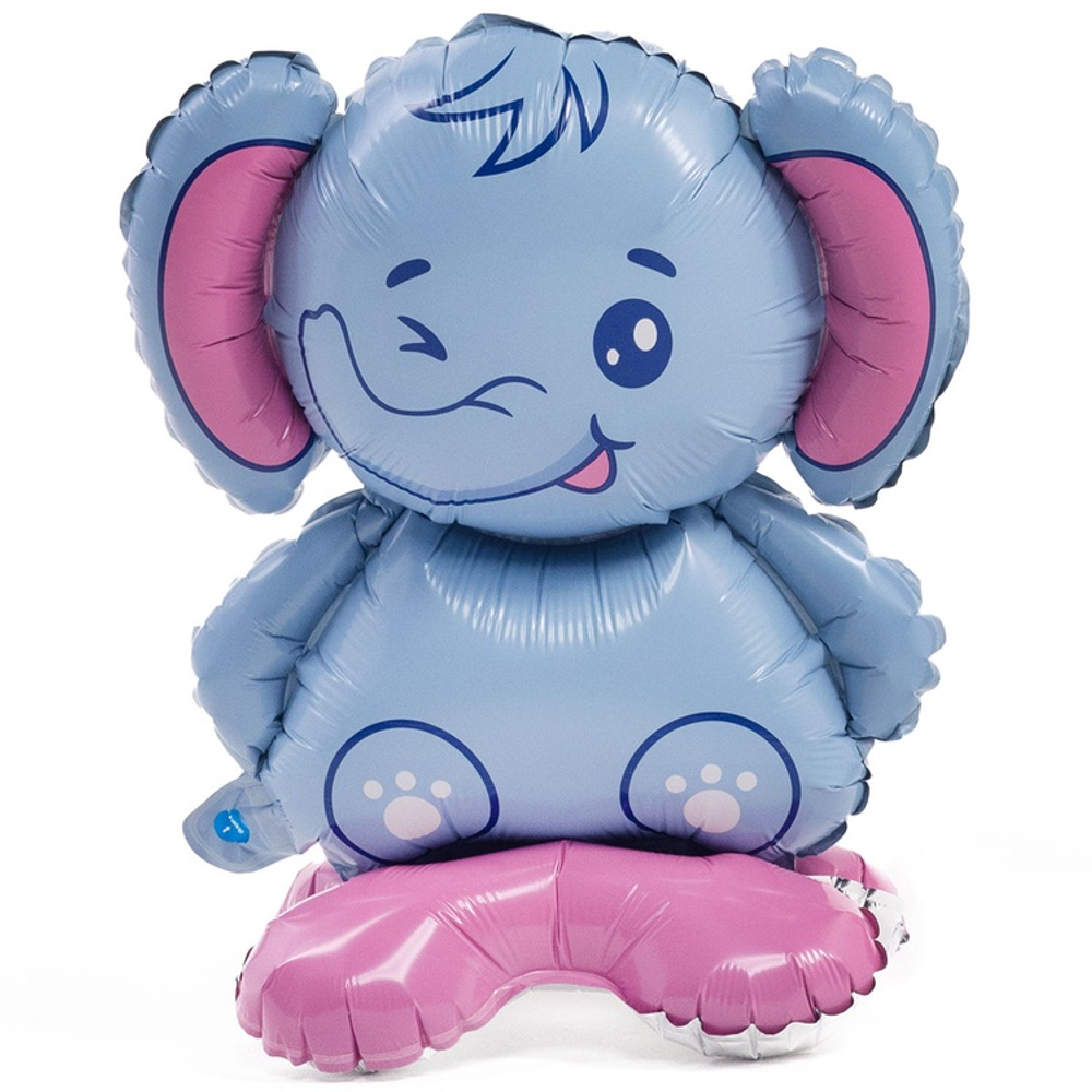 Шар Фольгированный Слоник (Серый)