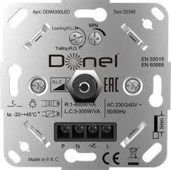 Donel Светорегулятор поворотный, LED,300 Вт., с доп. входом, серия DDIM