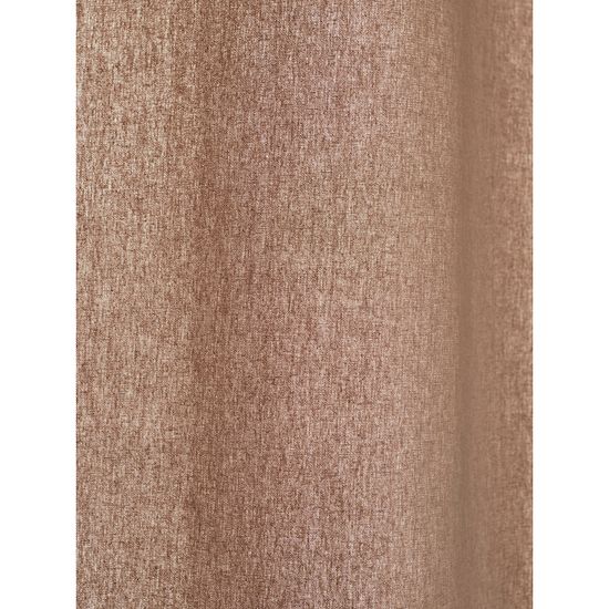 Штора из хлопка с помпонами бежево-серого цвета из коллекции essential, 150х290 см