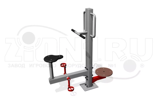 Уличный тренажер «Вело + Твист»