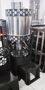 Печь для бани Везувий "Чёрная Пчёлка С" с баком