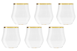 Набор стаканов для виски 6шт 375мл Same Сабина золото