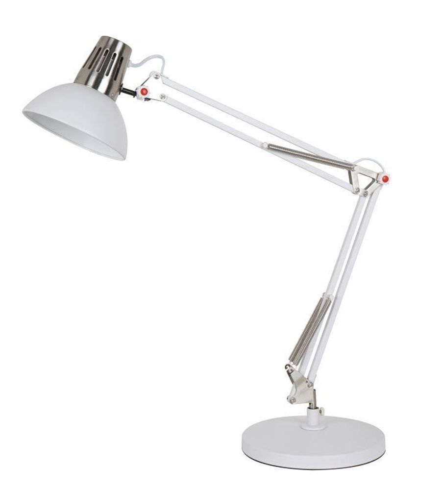 Светильник KD-431A С71 настол. Berlin 1хE27 40Вт 230В бел.+хром Camelion 13088 Светильник KD-431A С71 настол. Berlin 1хE27 40Вт 230В бел.+хром Camelion 13088