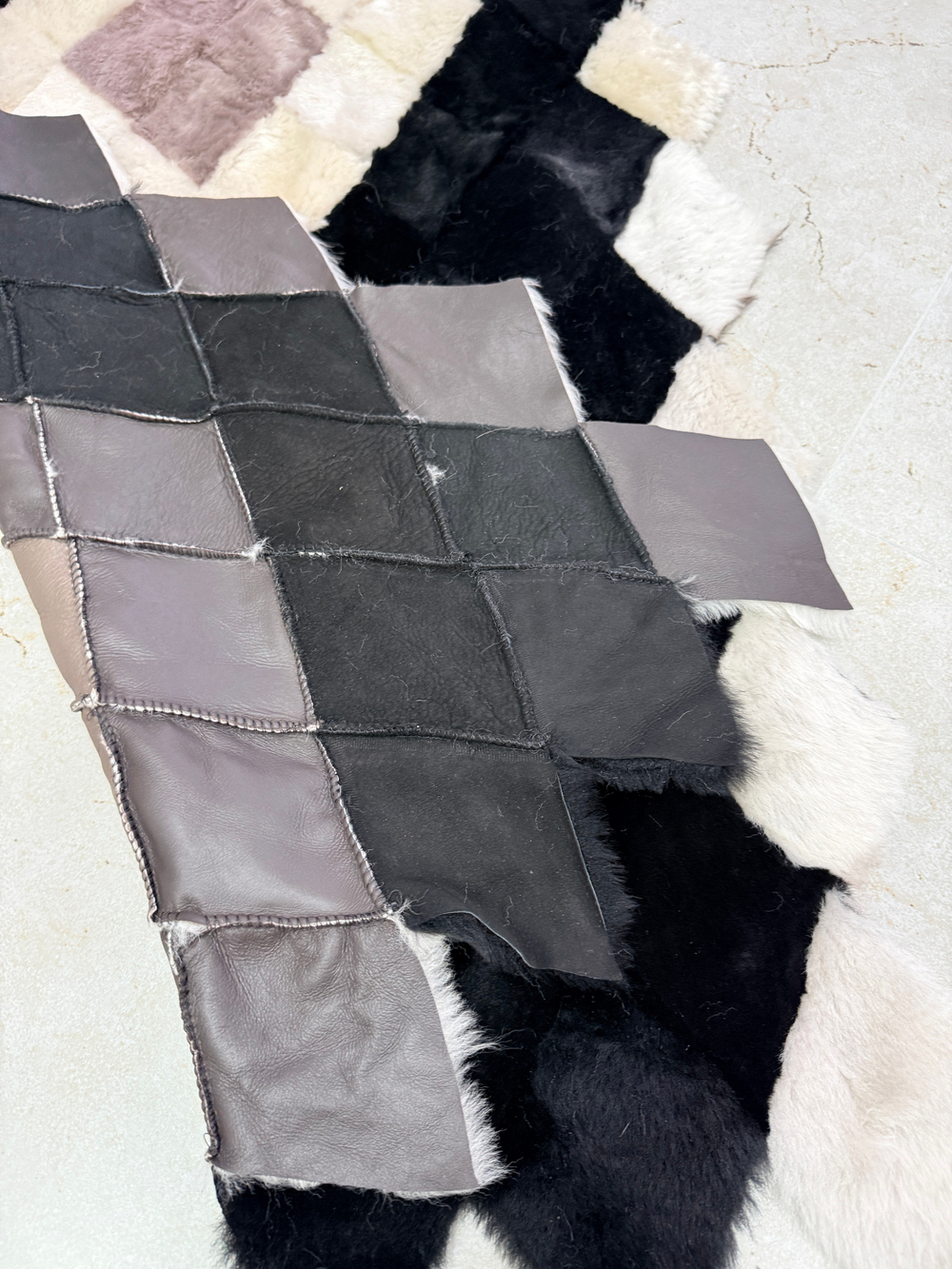 Меховой Коврик прикроватный накидка на кресло из овчины