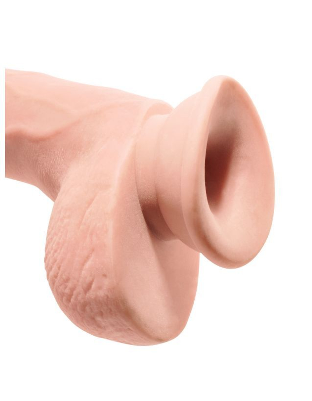 Фаллоимитатор на присоске Тройная плотность King Cock Plus 9 Triple Density Cock with Balls - Flesh