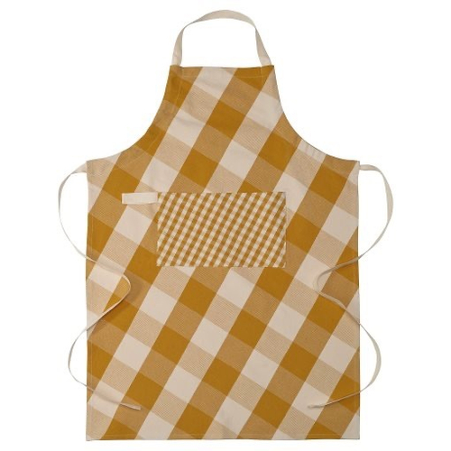 КЕССЕБЭР KОSSEBАR Кухонный фартук 70х92 см, желтый/белый