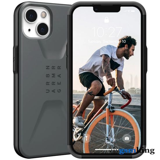 UAG Civilian Series Case for Apple iPhone 13 | 14 Silver (Серебристый) 11317D113333