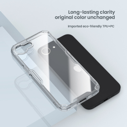 Прозрачный усиленный чехол от Nillkin для iPhone 16e, серия Nature TPU Pro Case
