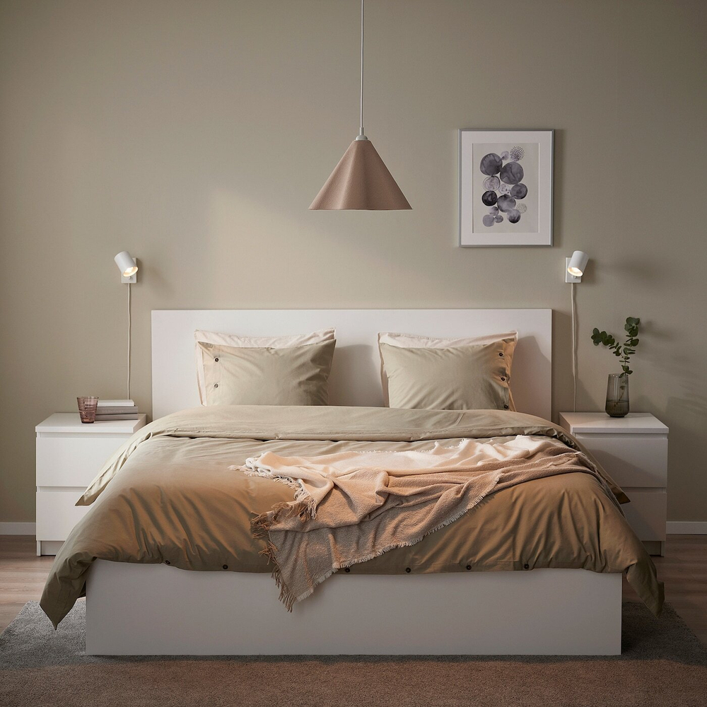IKEA ZEBRASÄV  (ИКЕА ЗЕБРАСÄВ)  -  Подвесной светильник, коричневый/бумажный, 35 см