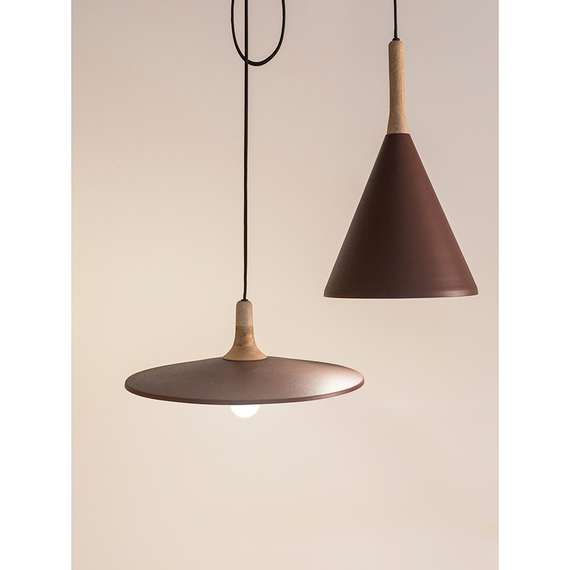 Светильник подвесной Mango Pyor, Ø40х13 см, сиреневый