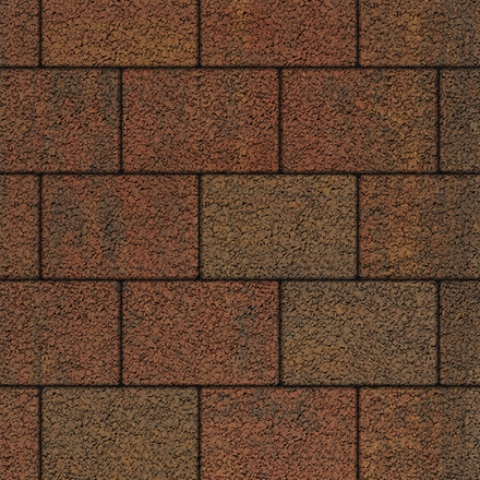 Тротуарная плитка ПРЯМОУГОЛЬНИК 300х200 мм - Листопад гранит Арабская ночь