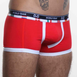 Мужские трусы боксеры красные D&G World Team Red