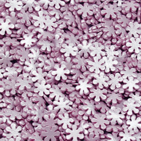Посыпка снежинки сиреневые перламутровые - 100 гр