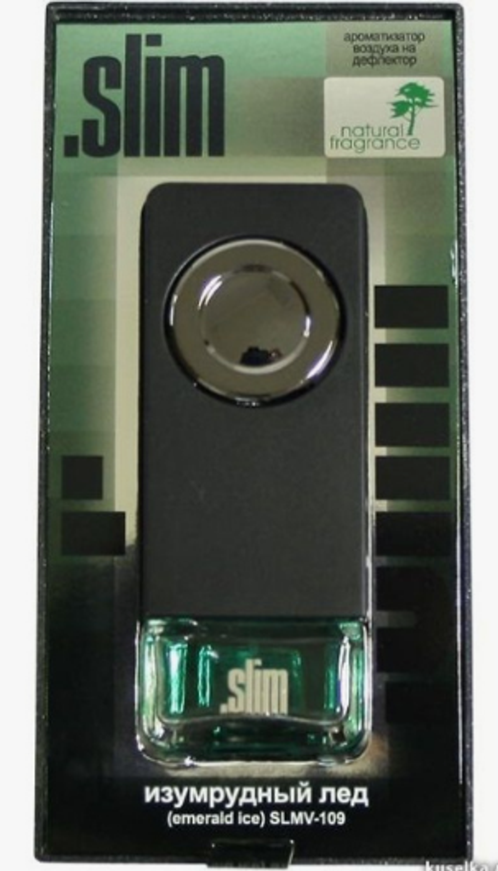 Ароматизатор на обдув SLIM - Изумрудный лед оригинал