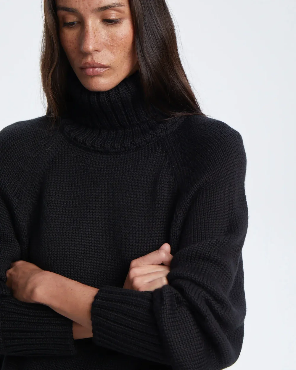 Свитер из шерсти мериноса, Черный