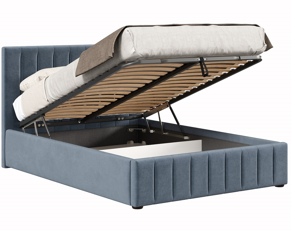 Кровать с подъёмным механизмом 1800 Верона, темно-серый