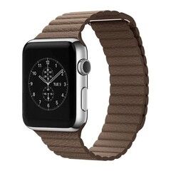 Кожаный ремешок PU Leather Band 38 мм / 40 мм / 41 мм для Apple Watch (Коричневый)