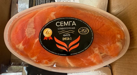 Сёмга филе в масле 200гр Два Медведя