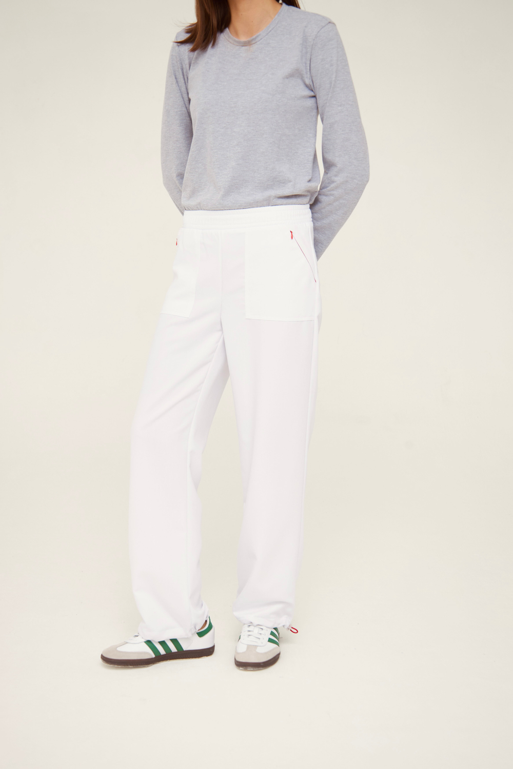 Брюки свободные медицинские женские Йошо, кремовый