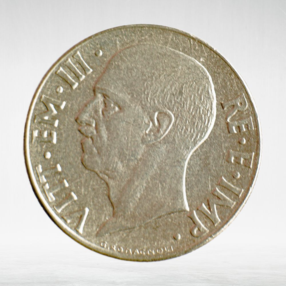 Italy 20 Centesimi 1941 R "Head of Italy with Fasces – Victor Emmanuel III", XF