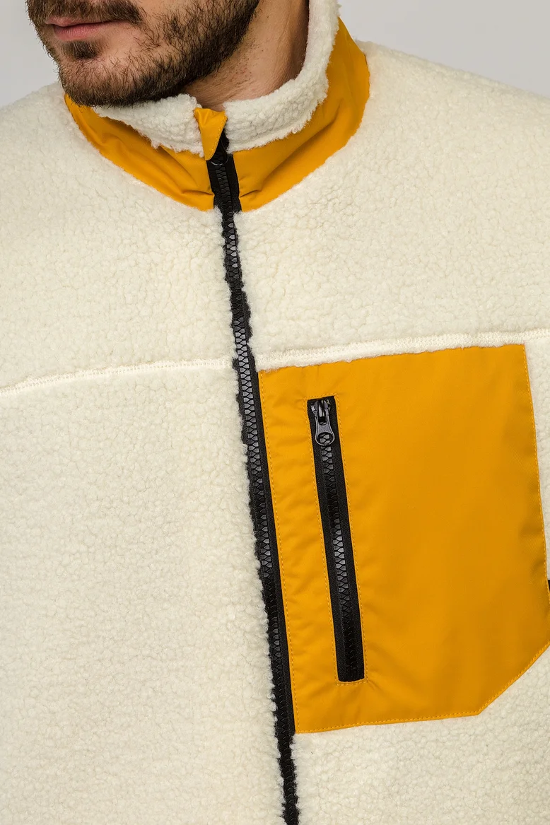 Куртка "барашек" плюшевая, унисекс, цвет "Молочные берега"