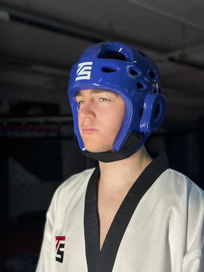 Шлем для тхэквондо синий Tomorrow Star