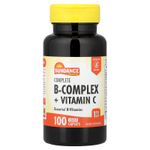 Sundance Vitamins, Полный комплекс витаминов группы B + витамин C, 100 капсул в оболочке