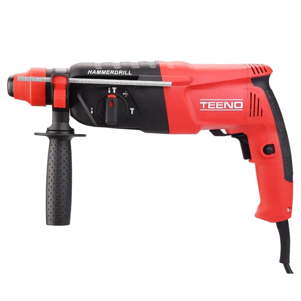 Перфоратор электрический TEENO,1100 Вт,4 Дж,SDS-PLUS,4 режима работы,набор буров,пластиковый кейс