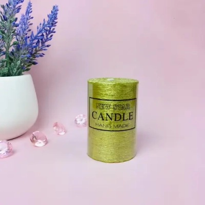 Свеча «New Star» 5*7,5см цвет золото ZD-072