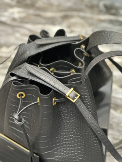 Saint Laurent Paris VII Large Flat Hobo Bag