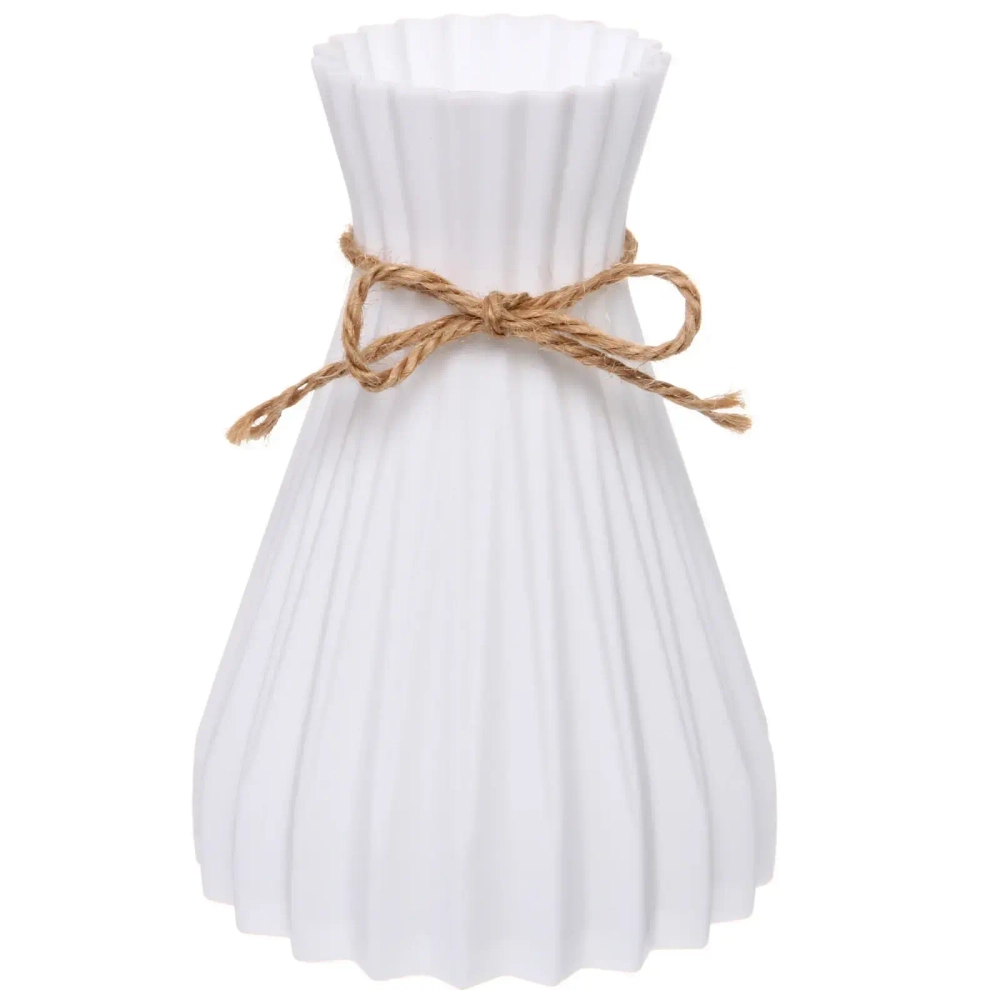 Ваза из пластика «Селин» 12*17см цвет белый