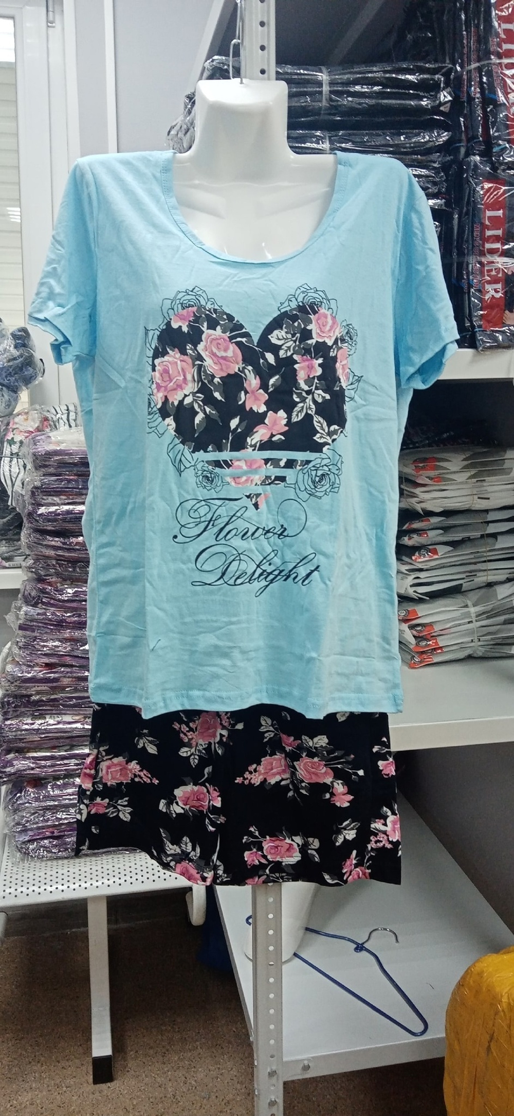 Пижама женская футболка+шорты ФШ0004