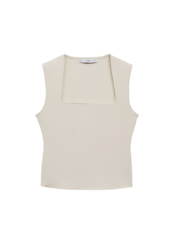 Топ приталенного кроя с широкими бретелями