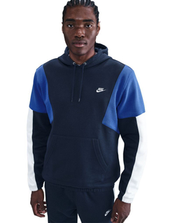 Men's Спортивный костюм Nike Sportswear Club Fleece Hooded - obsidian/white/game royal/white
