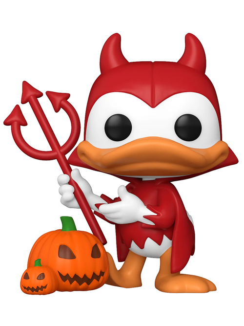 Фигурка Funko POP! Disney Mickey and Friends Devil Donald w/Pumpkin w/(BLKLT)Chase (Exc) (1446)77398