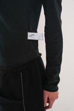 Лонгслив Базовый Черный