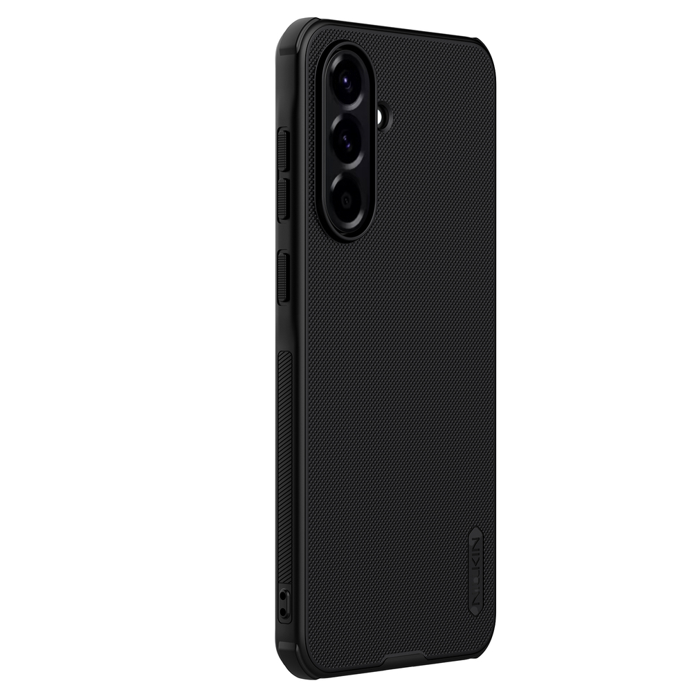 Усиленный защитный чехол черного цвета от Nillkin для Samsung Galaxy A56 5G, серия Super Frosted Shield Pro