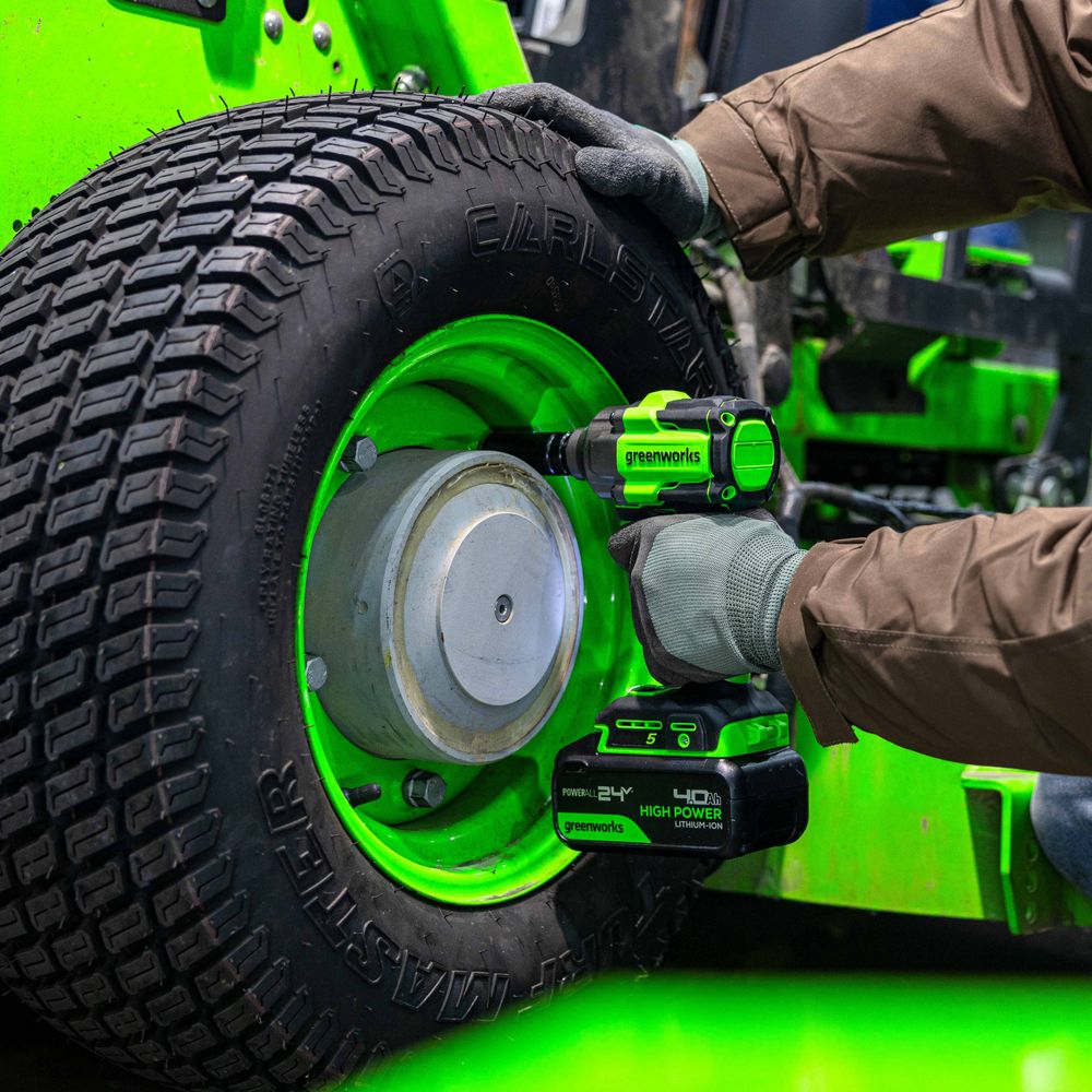 Гайковерт ударный акк. Greenworks IW5500, 24V, б/щет, 1/2'', 500Нм, 3 режима, без АКБ и ЗУ (3805007)