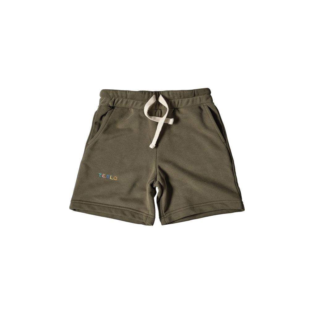 Шорты прямые с фирменным логотипом Хвоя