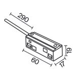 Комплектующие для систем освещения с токоведущими элементами Technical TRA034B-42B-1