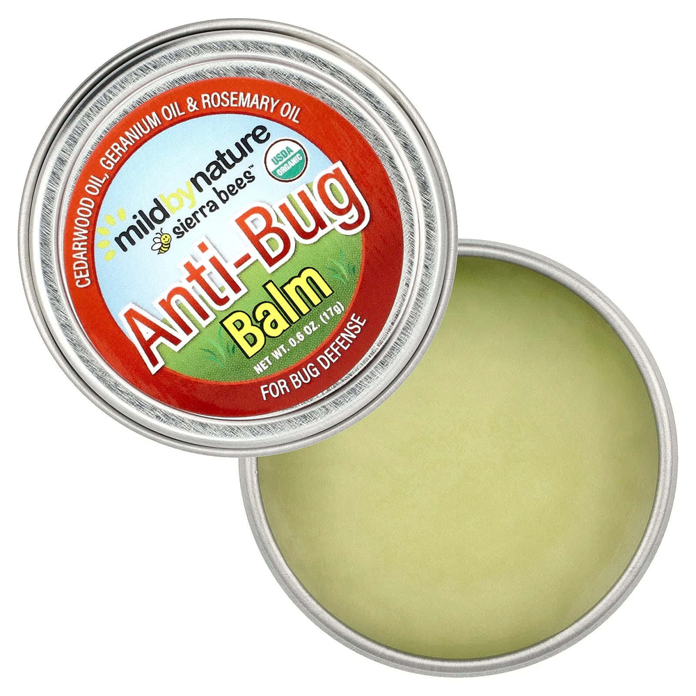 Mild By Nature, Sierra Bees™, бальзам от укусов насекомых, масло кедра, герани и розмарина, 17 г (0,6 унции)