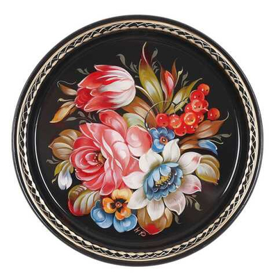 Zhostovo metal tray A5D210725164