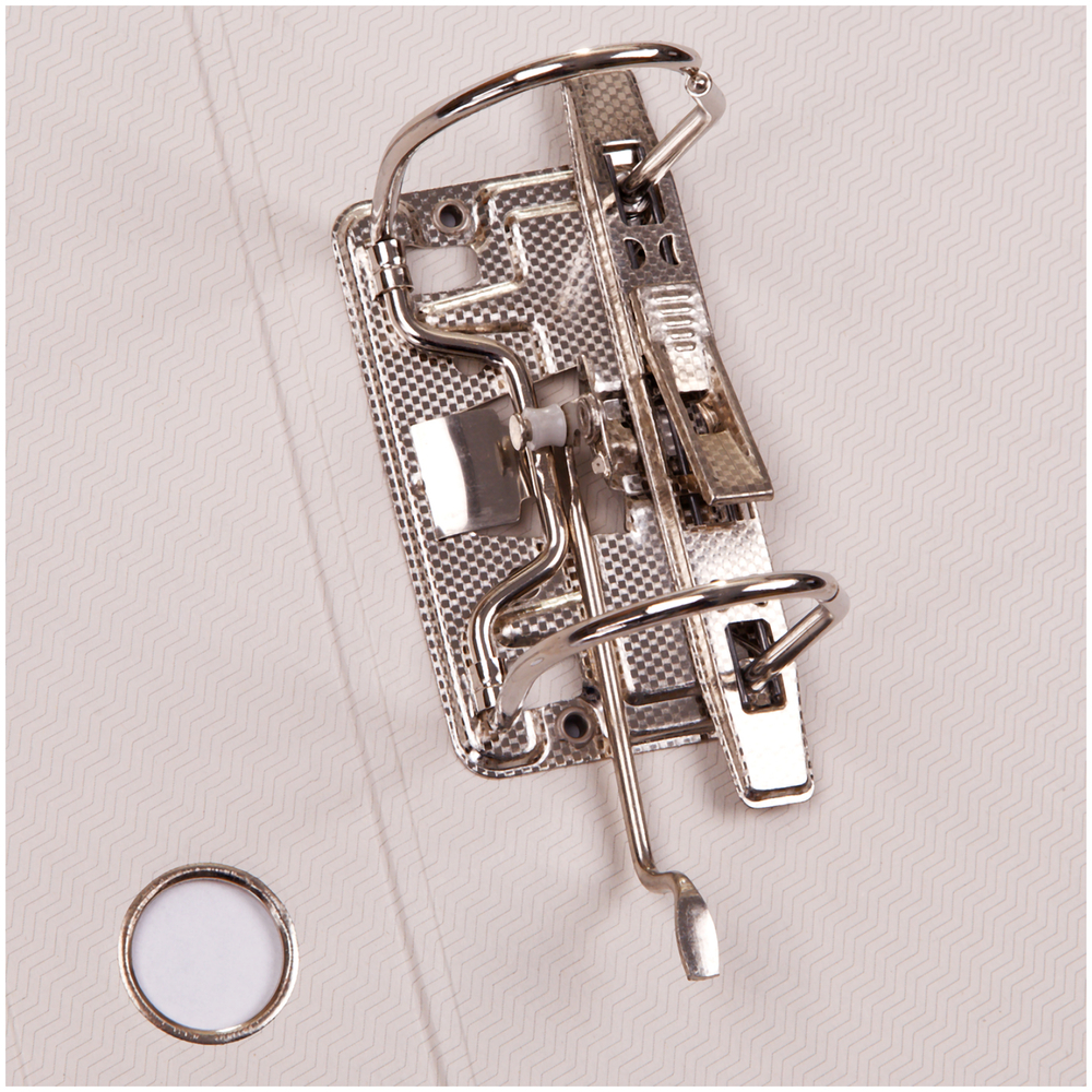 Папка-регистратор OfficeSpace, 70мм, бумвинил, с карманом на корешке, красная